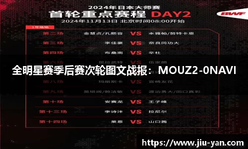 全明星赛季后赛次轮图文战报：MOUZ2-0NAVI